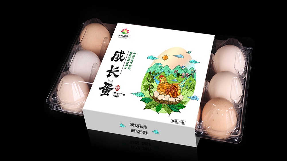 索玛阳光鸡蛋包装设计